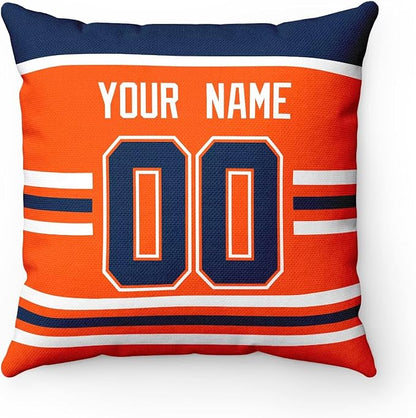 ANTKING Edmonton Throw Pillow Personalized Custom Any Name and Number for Men Women Boy Gifts