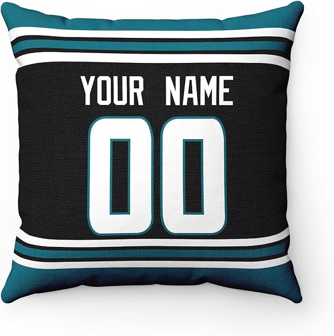 ANTKING San Jose Throw Pillow Personalized Custom Any Name and Number for Men Women Boy Gifts