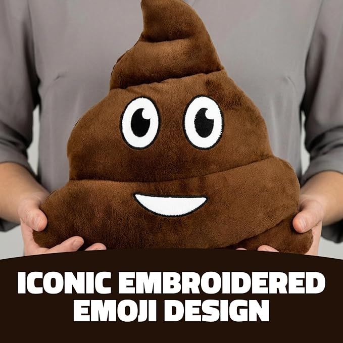 Rhode Island Novelty 12" Emoticon Poop Pillow