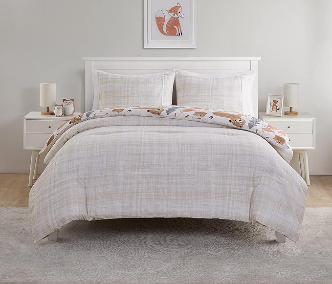 VCNY Home Little Campers Reversible 2 Piece Bedding Comforter Set Twin Multi