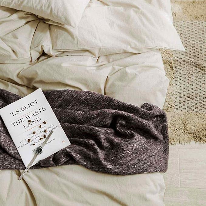 ETDIFFE Beige Comforter Set Queen Size, 3 Piece Aesthetic Modern Bedding Set - Soft & Lightweight All Season Microfiber Down Alternative Bed Comforter with 2 Pillow Shams for Women Men