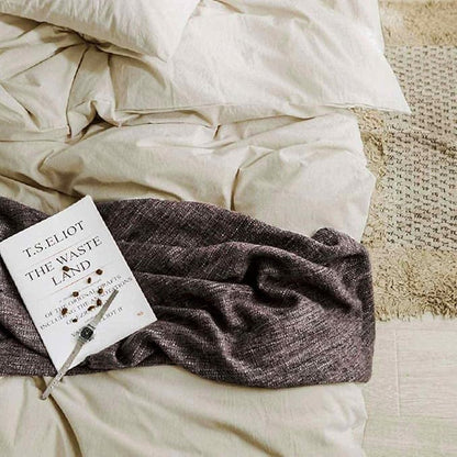 ETDIFFE Beige Comforter Set Full Size, 3 Piece Aesthetic Modern Bedding Set - Soft & Lightweight All Season Microfiber Down Alternative Bed Comforter with 2 Pillow Shams