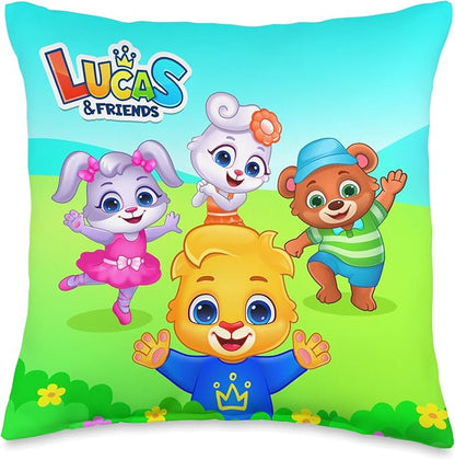 Lucas & Friends by RV AppStudios | Kids Popular Characters Throw Pillow