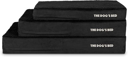 The Dog’s Bed Orthopedic Memory Foam Dog Bed Mattress, Plush Fabric, Black Plush, L, 6-Inch