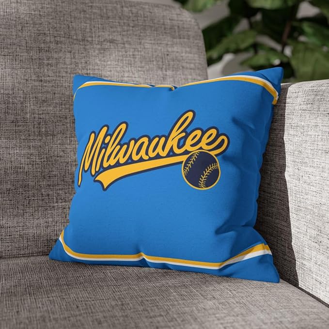 ANTKING Milwaukee Throw Pillow Custom Name and Number for Men Women Boy Personalized Gift