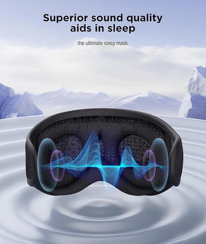 LC-dolida Sleep Mask with Bluetooth Headphones Bluetooth Sleep Mask Sleep Headphones,3D Eye Mask for Sleeping Mask Music Sleeping Headphones for Side Sleepers Meditation Gifts Gadgets for Men Women
