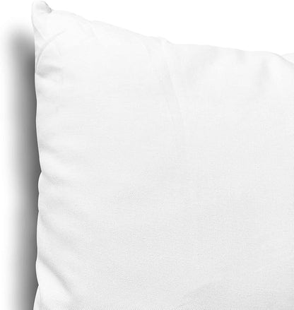 EDOW Throw Pillow Inserts, Set of 2 Lightweight Down Alternative Polyester Pillow, Couch Cushion, Sham Stuffer, Machine Washable. (White, 12x20)