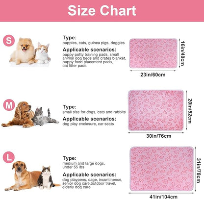 Dono 1 Pack 3 Dog Blankets for Small Dogs, Soft Fluffy Paw Print Pattern Fleece Pet Blanket Warm Sleep Mat, Puppy Kitten Blanket Doggy Mat for Dog Cat Kitten Doggy -23*16in (S(23*16"), Brown Bone)