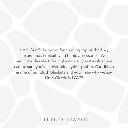 Little Giraffe Posh Mink Baby Blanket - Double-Sided Ultra Soft Plush Fabric, for New Moms, Newborn Must-Have for Boys, Cozy & Cuddly Comfort Blanket, 29" x 35", Blue