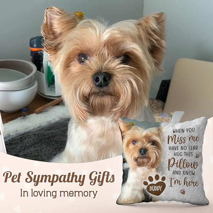 Pawfect House Personalized Pet Memorial Throw Pillow (Insert Included), Dog Pillows, Pet Memorial Gifts, Dog Memorial Gifts for Loss of Dog, Cat, Dog Pillow, Pet Loss Gifts, Loss of Dog Sympathy Gift