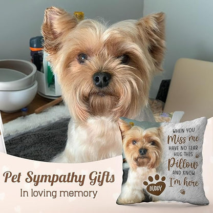 Pawfect House Personalized Pet Memorial Throw Pillow (Insert Included), Dog Pillows, Pet Memorial Gifts, Dog Memorial Gifts for Loss of Dog, Cat, Dog Pillow, Pet Loss Gifts, Loss of Dog Sympathy Gift