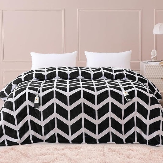 VENTIMI Electric Blanket Queen Size, 84" x 90" Heated Blanket with 9 Heat Levels & 2-4-8-10 Hours Auto Off, Fast Heating Blanket with ETL & FCC Certification, Black