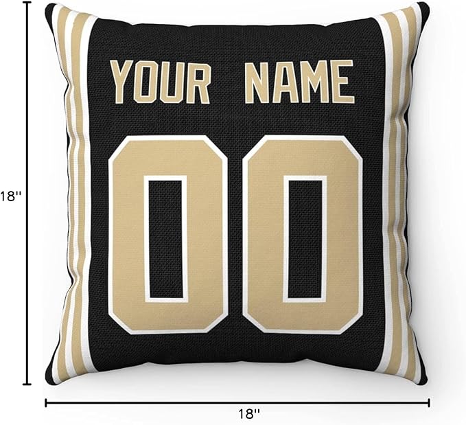 ANTKING Throw Pillow New Orleans Custom Any Name and Number for Men Women Boy Gift