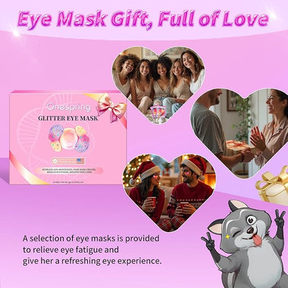 Eye Masks (24 Pairs) - Gift for Her - Tri-color Under Eye Patches for Dark Circles, Puffiness, Wrinkles, Soothing & Hydrating, Skincare Eye Gel Pads, Beauty Essential for Women, Valentines Gift