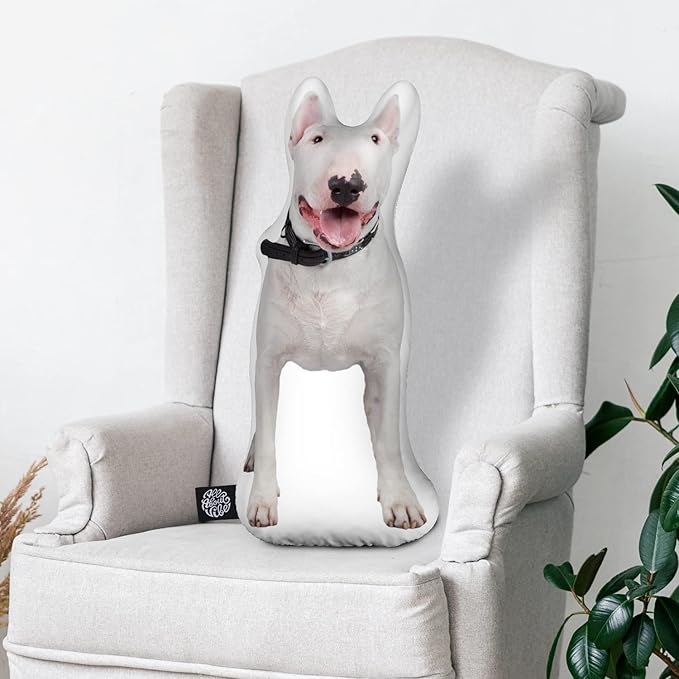 All About Vibe Custom Pet Pillow, 3D Printed Personalized Dog Shaped Pillow - 22" Medium