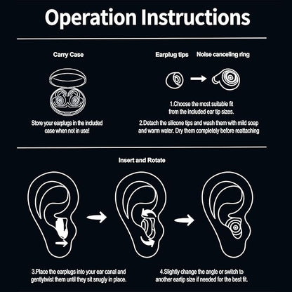 Ear Plugs for Sleeping Earplugs for Concerts Noise Cancelling Reusable Soft Silicone Noise Reduction Earbuds for Travel, Focus, Work 33-45dB Hearing Protection with 9 Ear Tips & Case (Green)