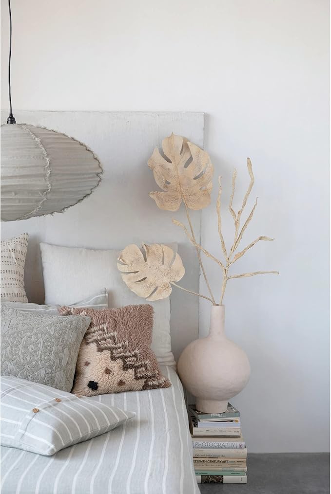 New Zealand Wool Tufted Pillow with Geometric Design