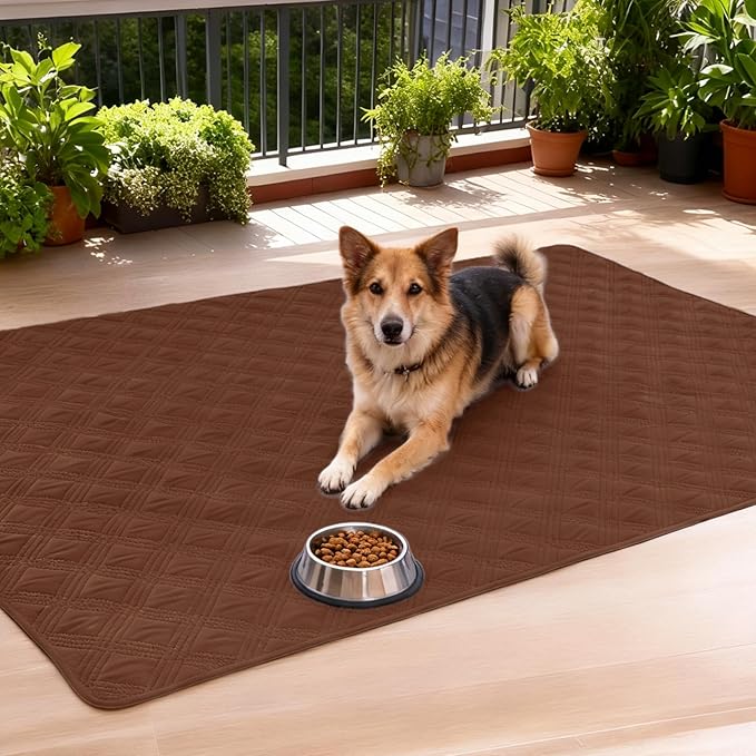 hyha Waterproof Dog Blanket, Reversible Pet Bed Blanket, Soft Sofa Couch Cover for Dogs Washable, Waterproof Pet Couch Covers for Sofa Puppy Cats Furniture Protector(52"x82", Brown/Chocolate)