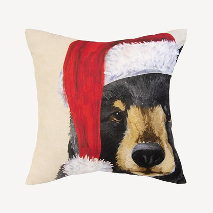 Donna Sharp 2-Piece Winter Cottage Holiday Themed Decorative Throw Pillow Set - Pillows for Couch, Sofa, Beds, and Chairs - Includes 18" x 18" Square & 12" x 22" Rectangular Pillows