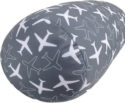 Bookishbunny Microbead Cylinder Bolster Roll Pillow 13" x 7" (PlaneGray)
