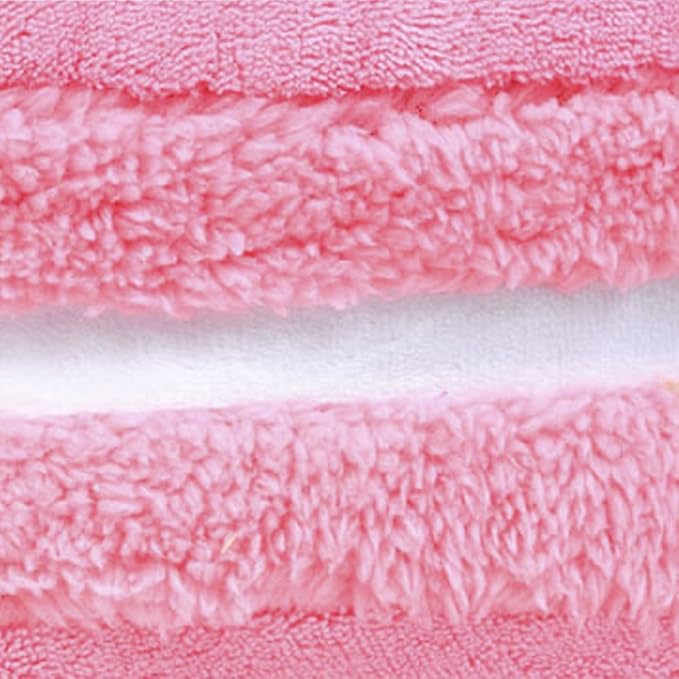 ChezMax Macaron Pillow Plush Back Bolster Cushion Microbead Throw Pillow Case Round Seat Cushion Home Decor Pillow for Sofa Bedroom Office Dormitory Car 14.5" Pink
