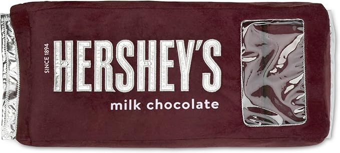 iscream Hershey's Chocolate Bar Package 17.5" x 7.75" Pillow Set with Mini Chocolate Bar Pillows