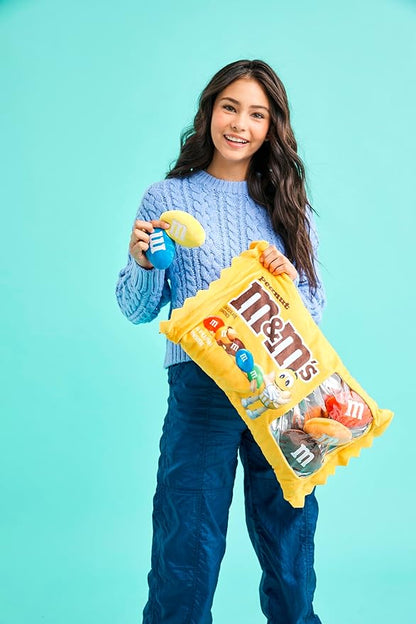 iscream M&M's Peanut Package 16" x 8.5" Pillow Set with Mini M&M's Candy Pillows