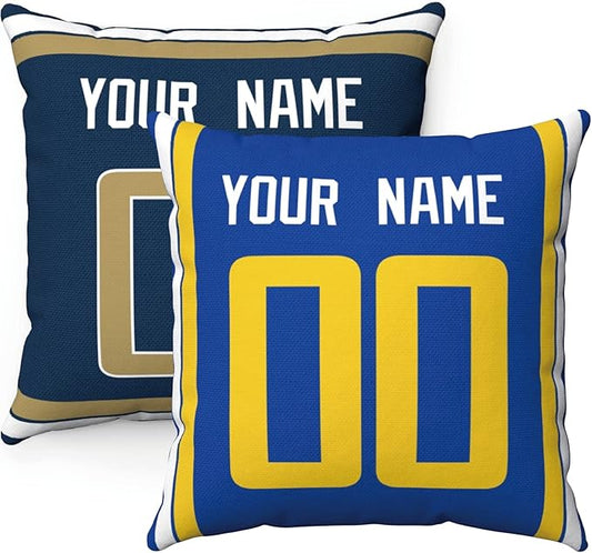 ANTKING Throw Pillow 2 Packs Custom Any Name and Number for Men Women Boy Gift