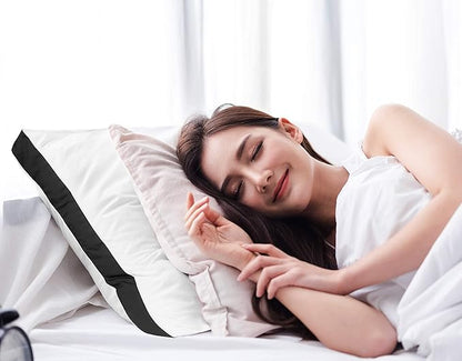 Utopia Bedding Bed Pillows for Sleeping King Size (Black), Set of 2, Soft & Fluffy Pillow with Down Alternative Filling, Cooling, Hotel Quality, Gusseted Pillow for Back, Stomach or Side Sleepers