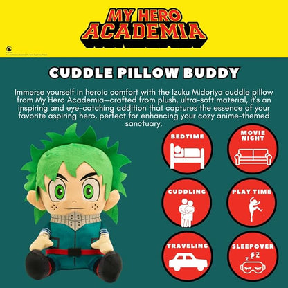 Collectibles My Hero Academia Izuku Midoriya Anime Super Soft Cozy Decorative Cuddle Pillow, (Officially Licensed Product) By Franco