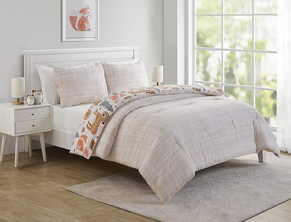 VCNY Home Little Campers Reversible 3 Piece Bedding Comforter Set Full Multi