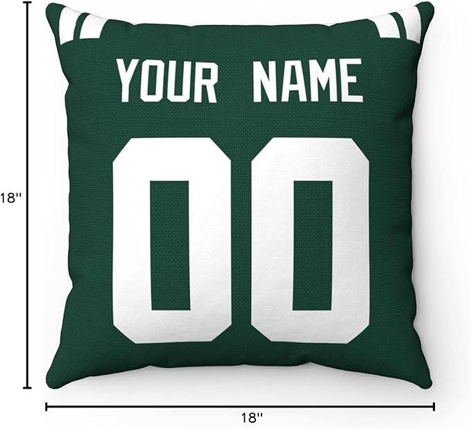 ANTKING Throw Pillow 2 Packs Custom Any Name and Number for Men Women Boy Gift