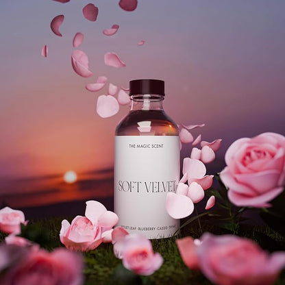 The Magic Scent Soft Velvet Diffuser Oil - Hotel & Home Luxury Scents - Diffuser Oil Scents for Home Designed for Use in All Diffusers - 4 fl oz, 120 mL