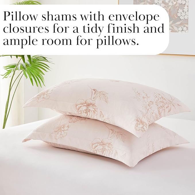 Southshore Fine Living, Inc. Cal King Lightweight Comforter Set with 2 Shams, Reversible Bedding Ensemble - Harmony Collection - Alternative Down Comforter for California/King Bed, Taupe & White