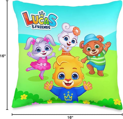 Lucas & Friends by RV AppStudios | Kids Popular Characters Throw Pillow