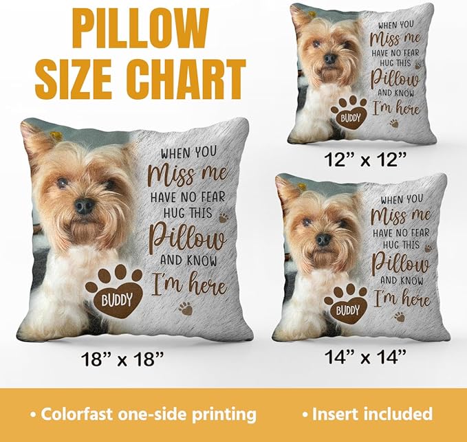 Pawfect House Personalized Pet Memorial Throw Pillow (Insert Included), Dog Pillows, Pet Memorial Gifts, Dog Memorial Gifts for Loss of Dog, Cat, Dog Pillow, Pet Loss Gifts, Loss of Dog Sympathy Gift