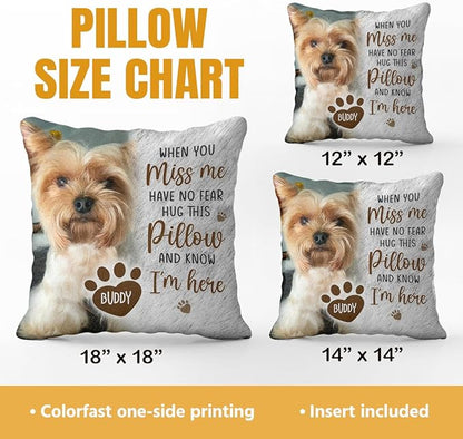 Pawfect House Personalized Pet Memorial Throw Pillow (Insert Included), Dog Pillows, Pet Memorial Gifts, Dog Memorial Gifts for Loss of Dog, Cat, Dog Pillow, Pet Loss Gifts, Loss of Dog Sympathy Gift