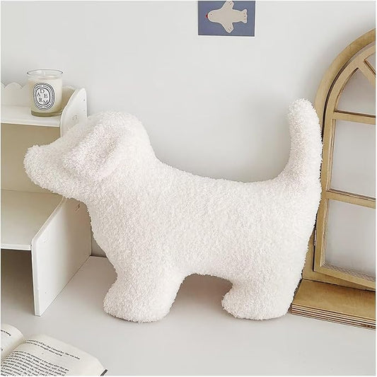 Animals Shaped Throw Pillow for Bed,Home Decorative Pillows for Bedroom Aesthetic,Soft Dog Pillow for Couch,Handmade Living Room Throw Pillow