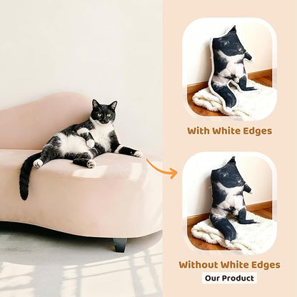 Custom Ugly Pet Pillow - Personalized Cute Dog Cat Pillows with Funny Photo - Customized Stuffed Animal Pillow Without White Edges - Funny for Friends Pet Lover