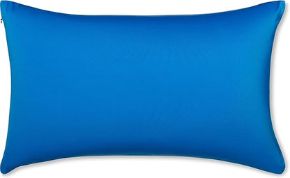 PILLOWY 12" x 20" Throw Pillow - Yeal Blue: 1 PCS Luxurious Premium Microbead Pillow with 85/15 Nylon/Spandex Fabric. Forever Fluffy, Outstanding Beauty & Support. Silky, Soft & Beyond Comfortable