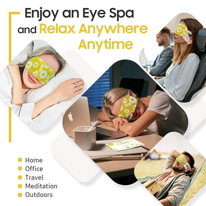 30Packs Steam Eye Mask, Heated Eye Mask Warm Compress for Eyes, Self Heating Disposable Steam Mask for Home Sleep, Spa, Travel Essentials & Relaxation Gifts, Stocking Stuffers (Chamomile)
