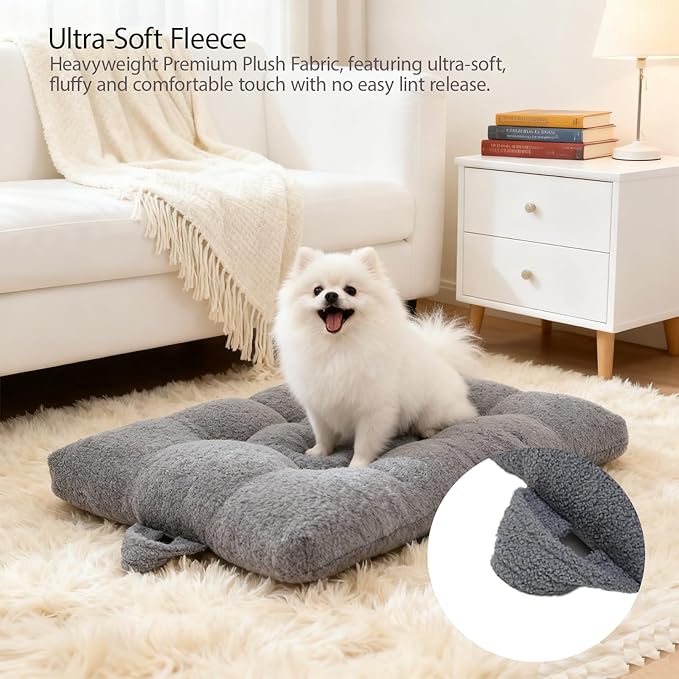 Washable Dog Couch Bed, Pet Sofa with Removable Cushion & Non-Slip Bottom, Orthopedic Plush Furniture for Medium/Large Dogs,Cat & Dog Loveseat.(Dark Grey)