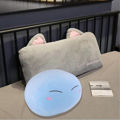 Roffatide 11 inch Soft Anime That Time I Got Reincarnated as a Slime Pillow Rimuru Tempest Plush Stuffed Throw Pillows for Bed Couch Blue
