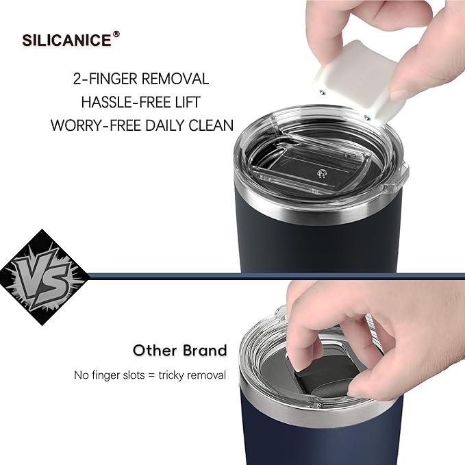 Coffee Tumbler 20 oz, Double Wall Stainless Steel Travel Coffee Mug with Removable Slider Lid, BPA Free, Car Cup Holder Compatible - Gym/Office/Travel/Home - Pink Sand