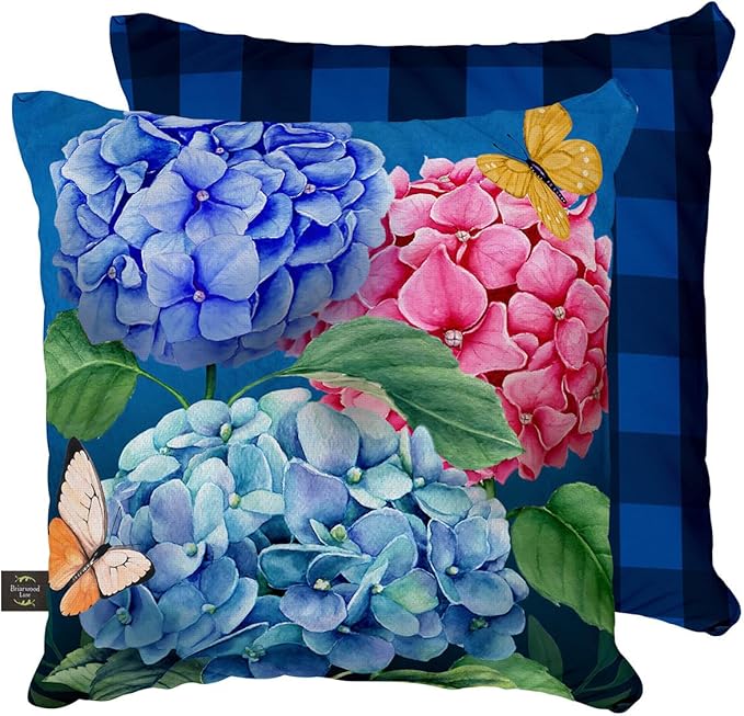 Briarwood Lane Colorful Hydrangeas Pillow