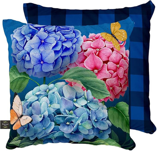 Briarwood Lane Colorful Hydrangeas Pillow