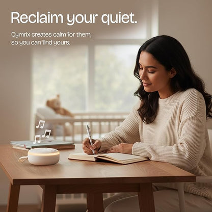 White Noise Machine for Baby & Adults with 21 Relaxing Sounds & Adjustable Night Light, Rechargeable & Portable Sleep Aid for Home & Travel