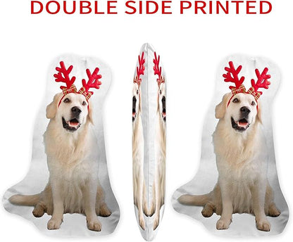 Easycosy Custom Funny Pillow Photo Gifts, Funny White Elephant Gifts for Adults, Personalized Christmas Gag Gifts Stuffed Dog Cat Picture Pillowcase