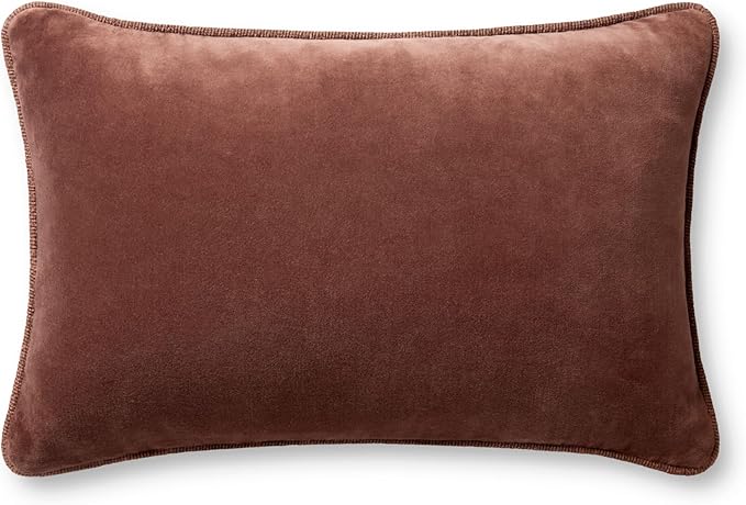 Loloi Chris Loves Julia Liza Collection PCJ0020 Cinnamon 13'' x 21'' Cover Only Pillow