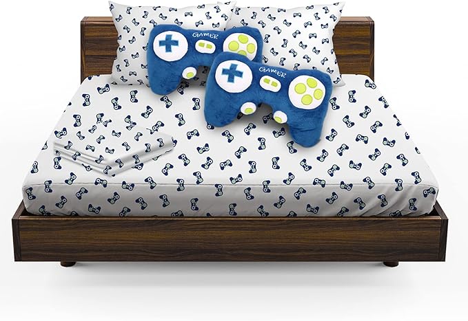 L LIFETIME Gaming Pillow for Reading, Working, Lap Desk, Arm Rest Pillow, Gamer Room Decor for Boys, Memory Foam Bed, Sofa Rest Plush Soft Throw Cushion Pillow for Gamers of All Ages